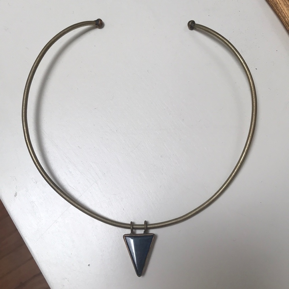 Triangle Labradorite Necklace - image 1